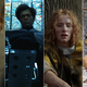 Four images from M. Night Shyamalan films fixed together: Haley Joel Osment in The Sixth Sense, Samuel L. Jackson in Unbreakable, Bryce Dallas Howard in The Village, and Noah Ringer in The Last Airbender.